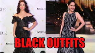 Aishwarya Rai, Madhuri Dixit Making Us Blush Red With Their Spicy Hot Black Looks