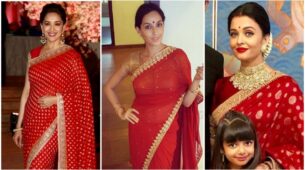 Aishwarya Rai Vs Madhuri Dixit Vs Nora Fatehi: Which Diva Rocked The Red Saree?