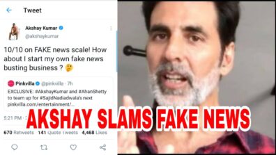 Akshay Kumar slams reports of teaming up with Ahan Shetty for Sajid Nadiadwala’s next, leaves a savage message