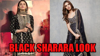 Alia Bhatt Or Tara Sutaria: Beauties Who Killed Fans With Their Black Sharara