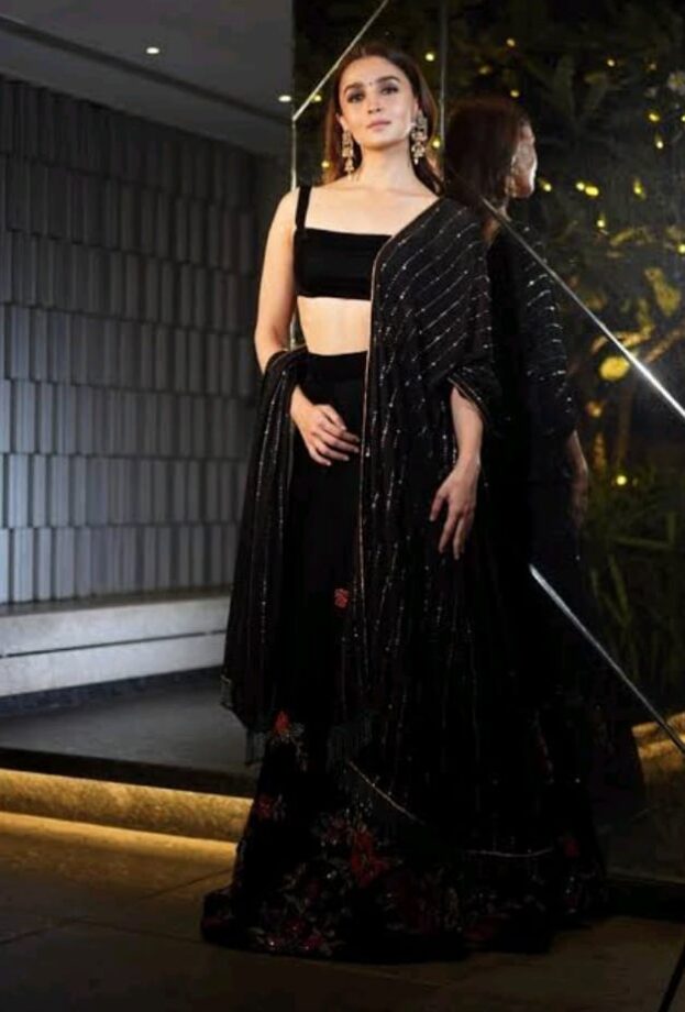 Alia Bhatt Vs Neha Kakkar: Which Leading Lady Has The Best Black Lehenga? - 1