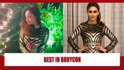 Ankita Lokhande Vs Krystle D’Souza: Which Diva Donned The Gold & Black Bodycon Dress The Best?