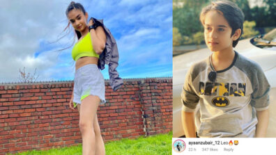 Anushka Sen shares a super-hot photo in green sports bra & denim shorts, Ayaan Zubair loves it