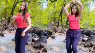 Ashi Singh does a ‘Pani Pani dance’ like Jacqueline Fernandez, enjoys ‘Mumbai ki baarish’