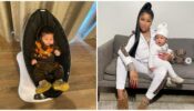 Rare Sight: Nicki Minaj Poses With Baby Boy Twinning In White