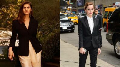 Boss Ladies: Alexandra Daddario Vs Emma Watson: Which Hotness Deserves 10/10 In Blazer Look?