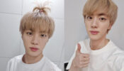 BTS Jin’s top pony hairstyle is a Yay or Nay? Vote Now