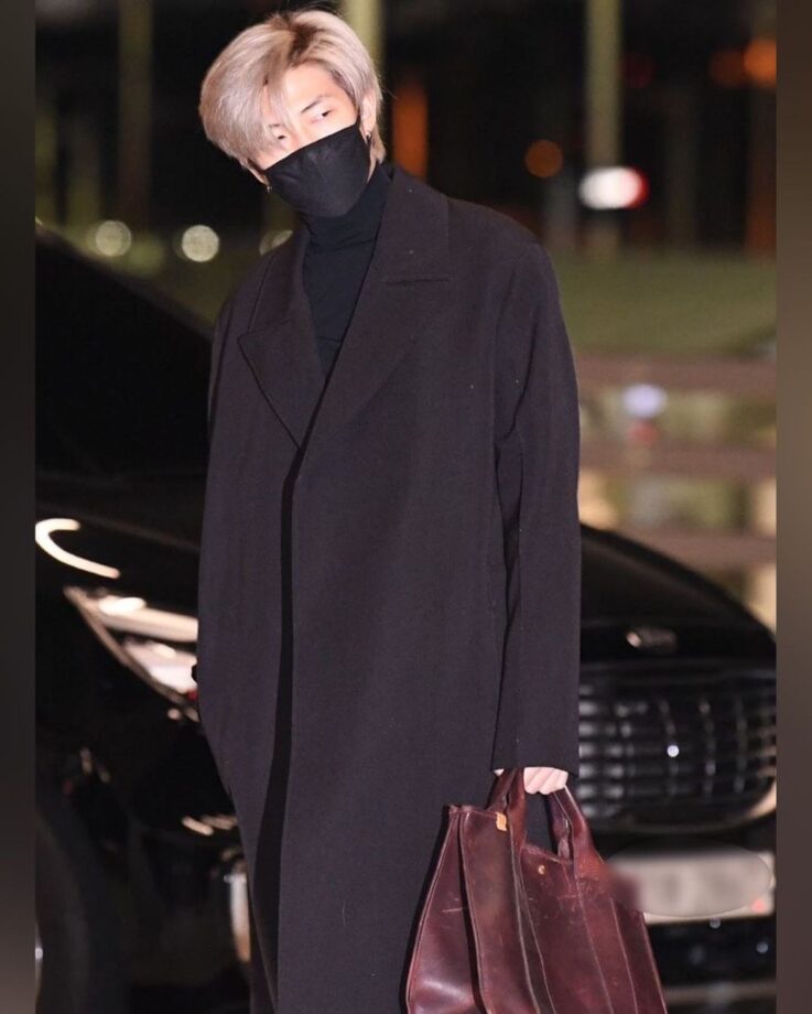 BTS RM Wows Fans With Stunning Airport Looks - 3