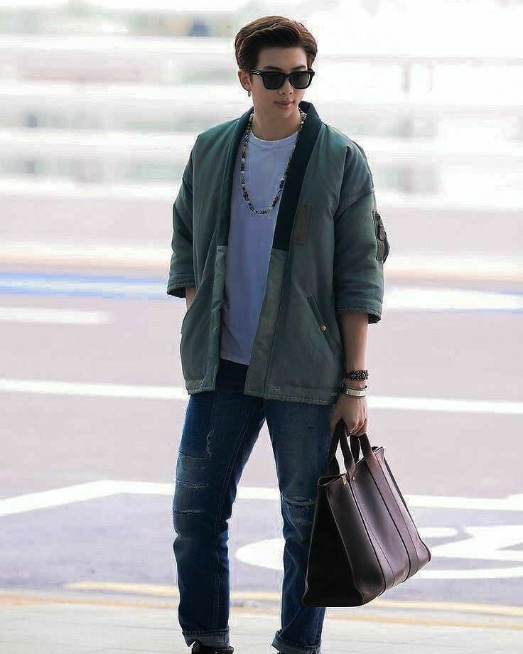 BTS RM Wows Fans With Stunning Airport Looks - 4