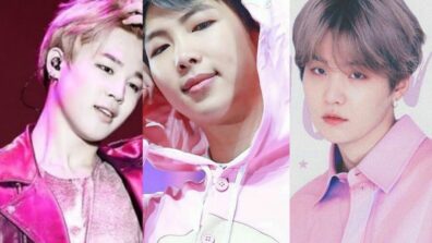 BTS Suga Vs Jimin Vs RM: Which Handsome Hunk Slew The Pink Look Like A Pro?