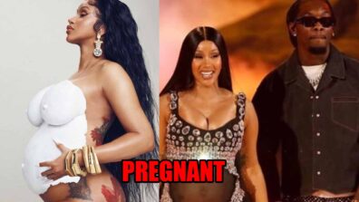 Cardi B pregnant with second child, reveals baby bump in BET Awards