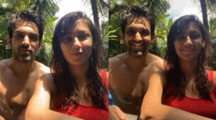[Cute Chemistry] Kumkum Bhagya Sriti Jha goes all hot and wet in the pool with Arjit Taneja, fans left amazed