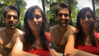 [Cute Chemistry] Kumkum Bhagya Sriti Jha goes all hot and wet in the pool with Arjit Taneja, fans left amazed