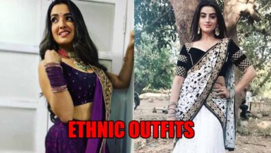 Dare not to drool: Mercury raising hot ethnic outfits of Amrapali Dubey to Akshara Singh