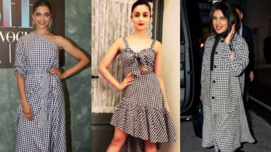 Deepika Padukone, Alia Bhatt & Priyanka Chopra’s checkered outfit looks will make you go wow