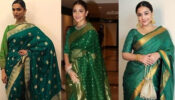 Deepika Padukone, Anushka Sharma & Vidya Balan’s gorgeous green Banarasi saree style will stab your hearts