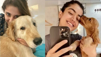 Dhvani Bhanushali & Rashmika Mandanna’s ‘dog love’ chemistry will make you go aww