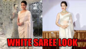 Fashion Faceoff: Aishwarya Rai Vs Kangana Ranaut, Which Diva Has Best White Sarees?