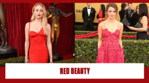 Fashion Faceoff: Sophie Turner Vs Maisie Williams: Who Made You Blush In Red?