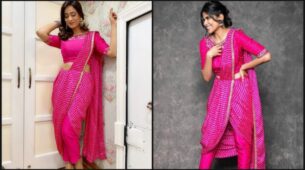 Fashion Ka Jalwa: Shweta Tiwari & Sai Tamhankar Spotted Wearing A Pre Drape Hot Pink Saree