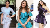 Flaunt your hot legs in a midi ruffle dress like Kriti Sanon, Sara Ali Khan & Shraddha Kapoor to impress your crush