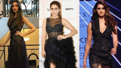 Flaunt your hot legs in a sheer black dress like ‘boss babes’ Deepika Padukone, Sara Ali Khan & Disha Patani