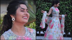 Floral & Ethnic: Prajakta Mali Looks Stunning In A Floral Lehenga: Netizens Are Lovestruck By Her Beauty