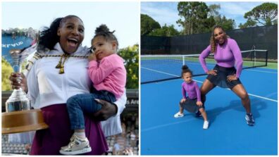 Aww So Cute: Watch Serena Williams Teaching Her Daughter The Basics Of Tennis