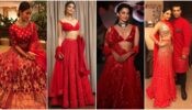 Getting Married Soon? Hot Spicy Red Lehenga Looks Of Pooja Hegde & Kiara Advani To Your Rescue