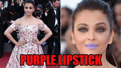 Go Out Of The Box & Make Statements In Purple Lipstick Like Aishwarya Rai