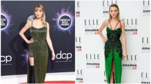 Green For The Win: Taylor Swift’s Green Dresses To Make A Bold Entry