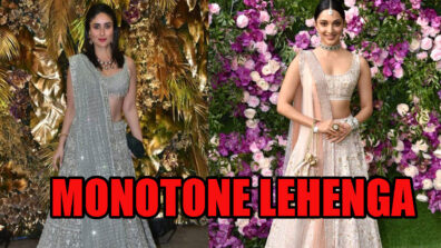 Guess Who Made A Way To Our Hearts With Their Statement Monotone Lehengas: Kareena Kapoor & Kiara Advani