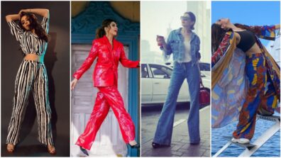 Hansika Motwani Teaches Us To Style Wide-Leg Pants In Glam