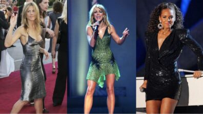 Have A Party To Attend? Steal These Glitter Outfits Of Jennifer Aniston, Britney Spears, And Alicia Keys