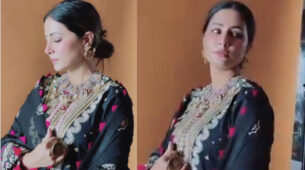 Hina Khan shares the latest BTS video from her ethnic photoshoot, fans melt in awe