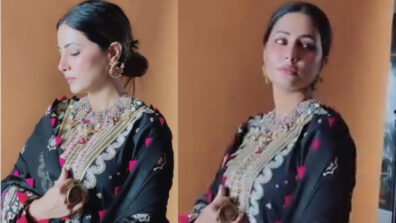 Hina Khan shares the latest BTS video from her ethnic photoshoot, fans melt in awe