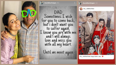 Hina Khan & Siddharth Nigam share heartbreaking notes remembering their late fathers, fans get emotional