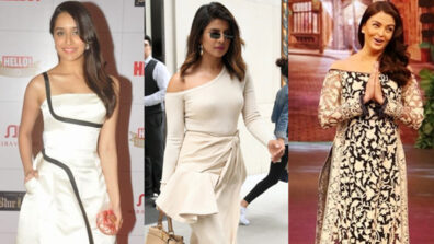 In love with the asymmetrical side outfits? Learn the raise the oomph game from Shraddha Kapoor, Priyanka Chopra and Aishwarya Rai