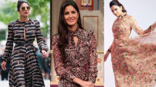 In love with the patterned longchamp billowy sleeve outfit? Priyanka Chopra, Katrina Kaif & Deepika Padukone are your ideal inspiration