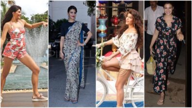 Jacqueline Fernandez’s Saree Vs Dress Vs Jumpsuit Vs Top: Which Floral Outfit Is Your Pick?