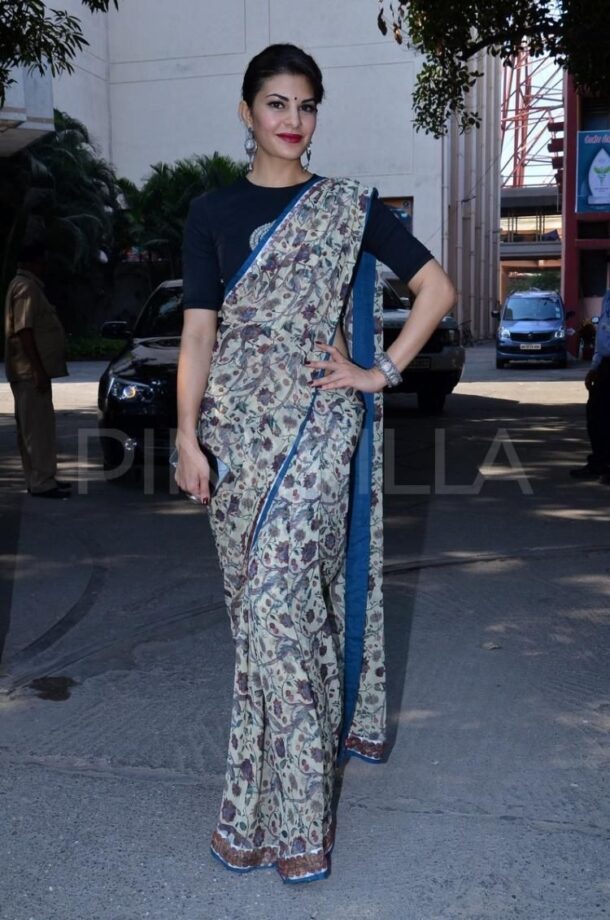 Jacqueline Fernandez’s Saree Vs Dress Vs Jumpsuit Vs Top: Which Floral Outfit Is Your Pick? - 0