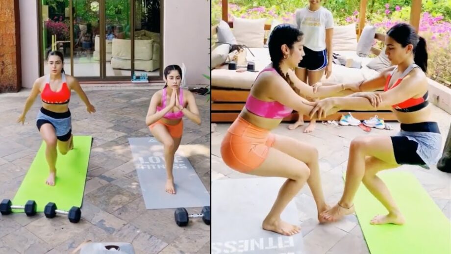 Janhvi Kapoor & Sara Ali Khan Are New BFFs & These Workout Photos Of Them Together Are Proof, See Viral Photos - 2