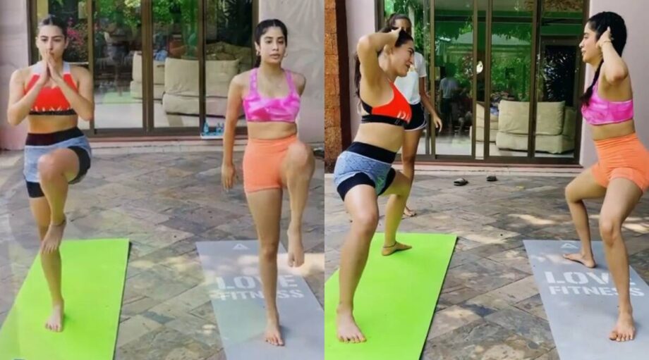 Janhvi Kapoor & Sara Ali Khan Are New BFFs & These Workout Photos Of Them Together Are Proof, See Viral Photos - 3