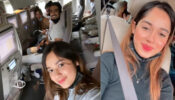 Jannat Zubair Rahmani & Mr. Faisu caught on camera mid-air in a flight, what were they doing?
