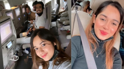 Jannat Zubair Rahmani & Mr. Faisu caught on camera mid-air in a flight, what were they doing?