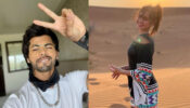 Jannat Zubair strikes a hot pose in the middle of a desert, Siddharth Nigam feels the heat