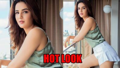 Jasmin Bhasin sets internet on fire in hot white shorts and satin top, fans can’t stop praising