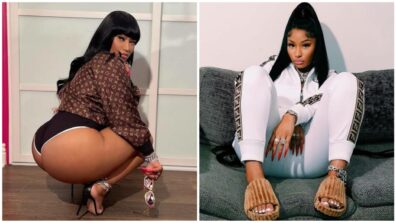 Nicki Minaj Burns The Oomph Game Wearing Louis Vuitton Jacket, Looks Super Hot