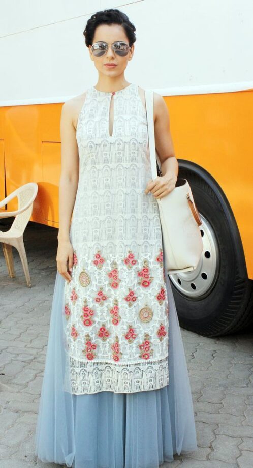 Kangana Ranaut & Sara Ali Khan Find Comfort In Cotton Kurtas - 0