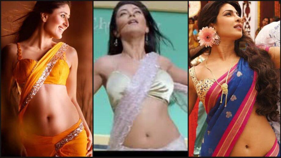 Kareena Kapoor, Priyanka Chopra & Sushmita Sen's Hottest Belly Curve Navel Moments In Embellished Saree To Fall In Love With 410673